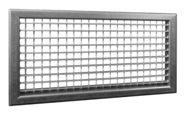 Systemair NOVA B 2 1 425x75 – Lüftungsgitter zweireihig, 425x75 mm, verzinkter Stahl