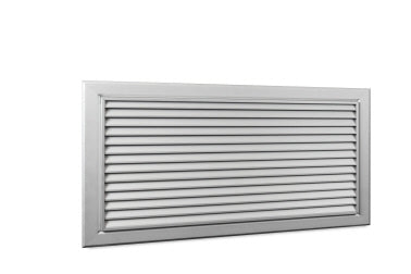 Systemair NOVA D 1 1000x500 UR2 – Türlüftungsgitter, feste Lamellen, 1000x500 mm, Aluminium