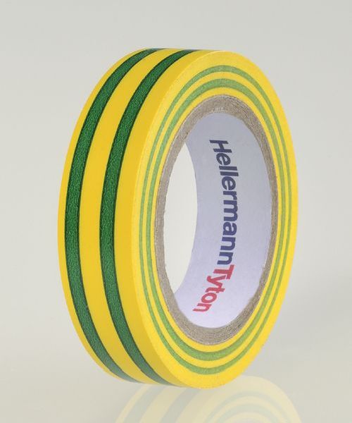 HELLERMANNTYTON PVC Isolierband HelaTapeFlex15 10mx15mm grün/gelb -Art.710-00106
