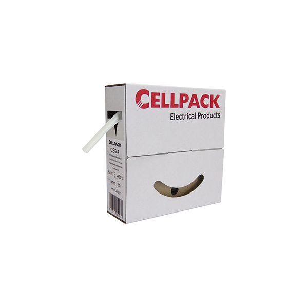 CELLPACK Silikonschlauch SB CSS 4mm transparent 15m Abrollbox -Art.258335