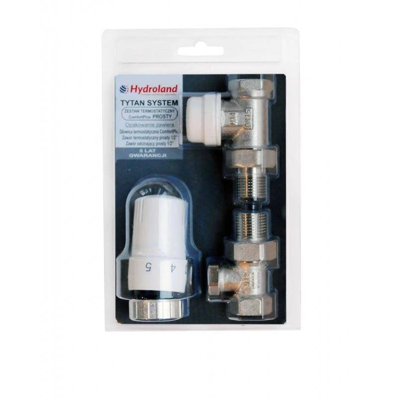 Hydroland Comfort Plus Thermostat-Set, Durchgangsform