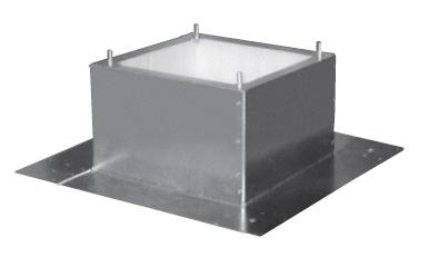 JBS 300 500 mm – Montagesockel für Dachventilatoren auf Flachdächern