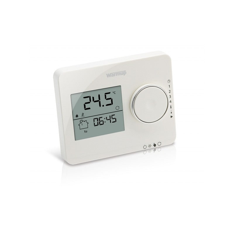 Solarics Warmup Programmierbarer Tempo-Thermostat – Blanco – Aufwärmen – ELT-CW – Hydraulische Fußbodenheizung