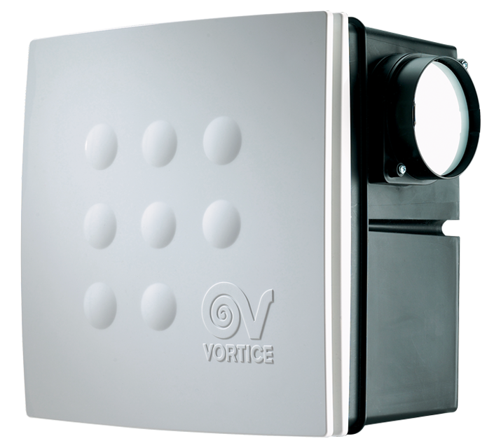 Vortice Quadro Micro 100 IT – Radialventilator, Ø 100 mm, 110 m³/h
