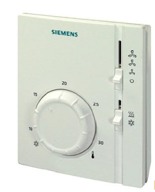 Siemens RAB11 – Raumthermostat für 2-Rohr-Fan-Coil-Geräte, 230 V