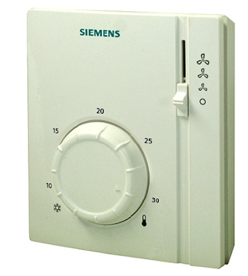 Siemens RAB21 – Raumthermostat für 2-Rohr-Fan-Coil-Geräte, 230 V