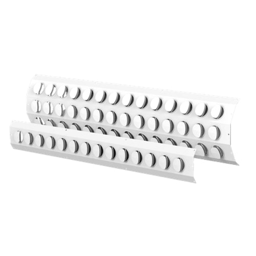 Systemair RD-2-1000-180-SW – Linearer Mehrdüsen-Luftdurchlass für Rundkanäle, weiß RAL 9003