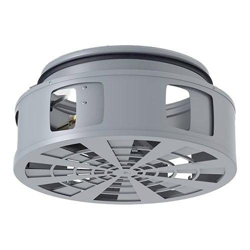 Systemair BURE-315-TC-SG – Großraum-Luftdurchlass, Ø 315 mm, Thermostat, grau RAL 7001