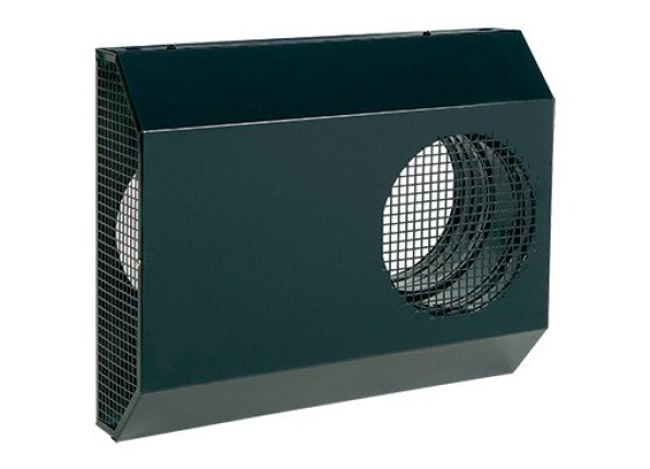 Systemair CVVX 250 – Kombigitter für Zu- und Abluft, Ø 250 mm, schwarz RAL 9005