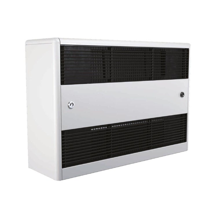 Sabiana Carisma CRC 64 MVI Gebläsekonvektor mit Radialventilator mit Asynchron-Elektromotor mit einem Wärmetauscher, geeignet für die Installation in öffentlichen Bereichen, vertikales Gerät 4 Reihen 0070504