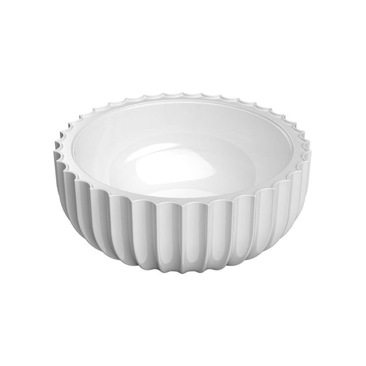 Flaminia Waschtisch Ø 44 cm zum Aufstellen, aus Keramik, ohne Loch für Armaturen und ohne Überlauf, Weiß, glänzende Oberfläche SETTECENTO SE44A