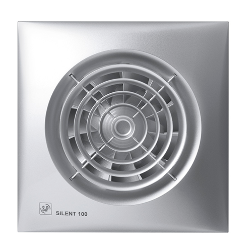 Soler & Palau SILENT 100 CZ Silver – Axialventilator, Rohr 100 mm, 95 m³/h, 230 V