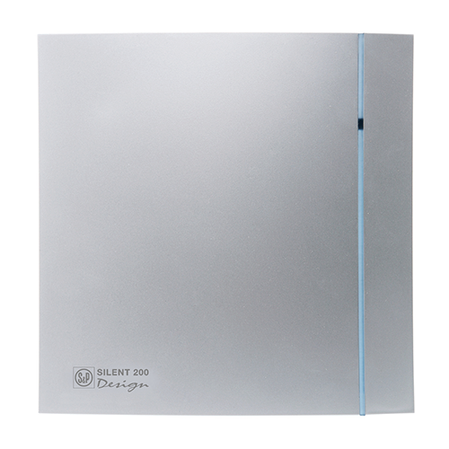 Soler & Palau SILENT 200 CRZ Design Silver 3C – Axialventilator, Rohr 125 mm, 175 m³/h, 16 W