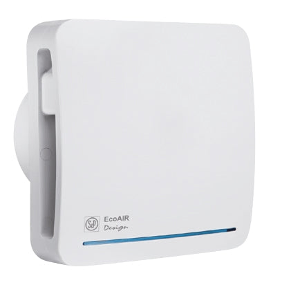 Soler & Palau ECOAIR DESIGN Ecowatt M – Radialventilator, Rohr 100 mm, 65 m³/h, 7,2 W, EC-Motor
