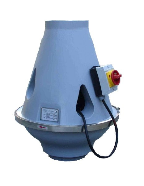 Venplast TCV 252 400V PTC PP – Säurefester Dachventilator, Ø 200 mm, 0,37 kW, 400 V
