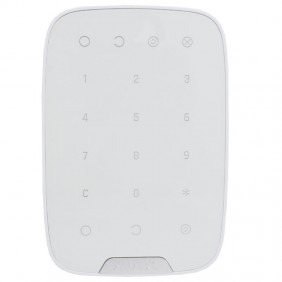 Ajax System KeyPad Jeweller Kabelloses Keyboard Weiß