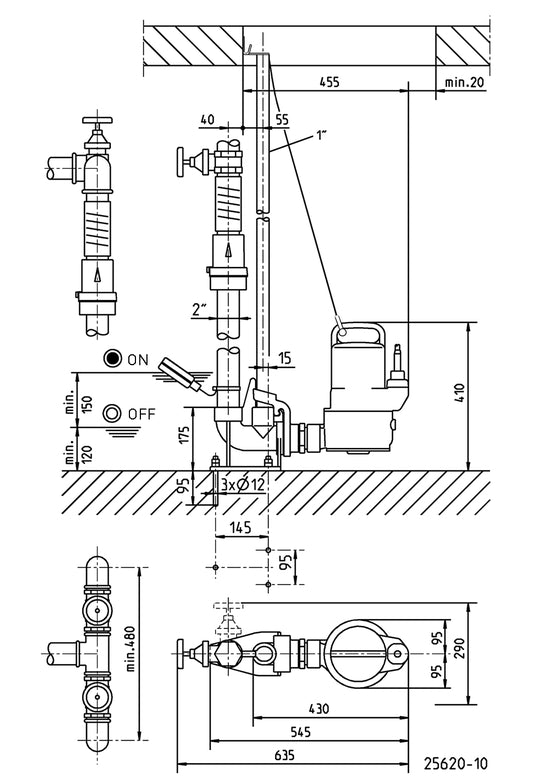 JUNG PUMPEN Schmutzwasserpumpe US 153 D - Art. JP09302