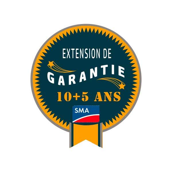 SMA - Extension de garantie fabricant CONFORT 10 ans de base +5 ans jusqu'à 5 kVA