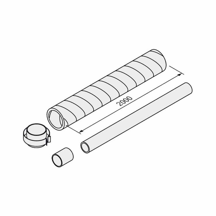 Vaillant Luftverlängerungsset 2 m 0010029005