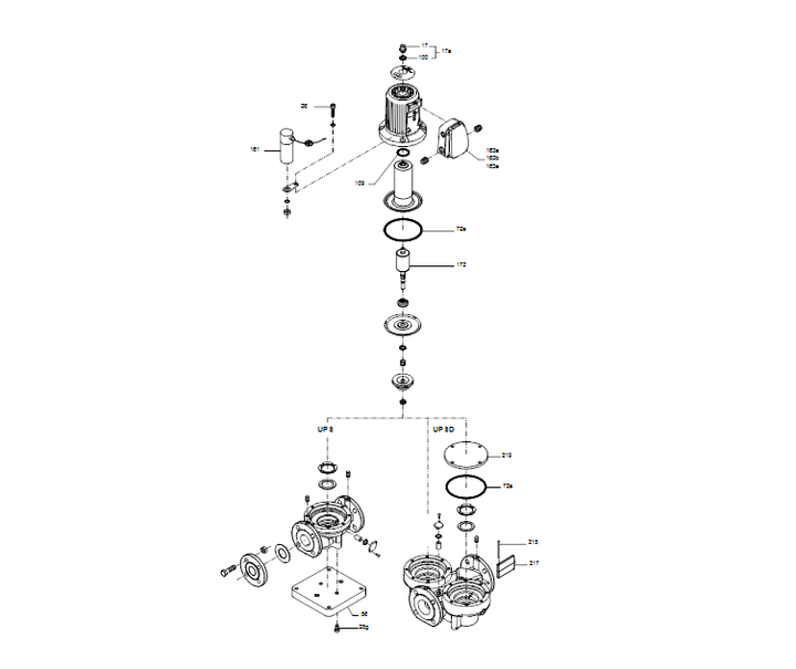GRUNDFOS Nassläufer-Umwälzpumpe UPS 32-60 F B 220 Art. 96401797