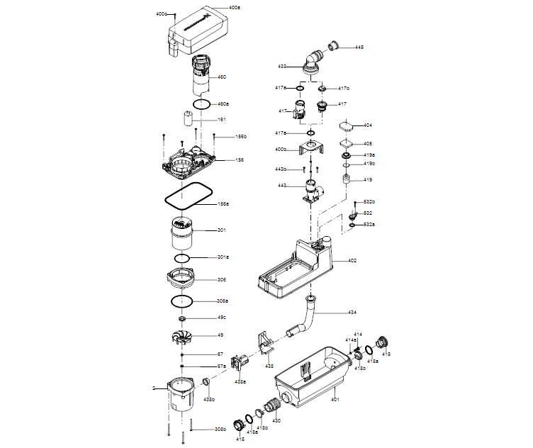 GRUNDFOS Hebeanlage SOLOLIFT2 C-3 Art. 97775317