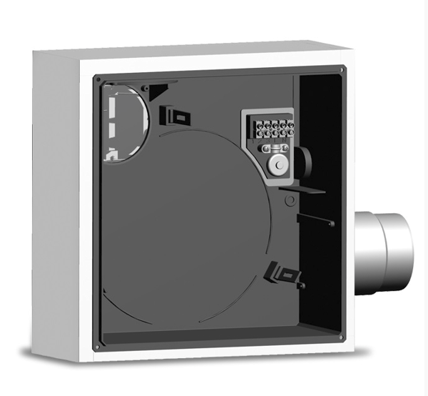 Vortice QE-B I K 90 R 2R – Einbaubox, mit Brandschutzklappe K90
