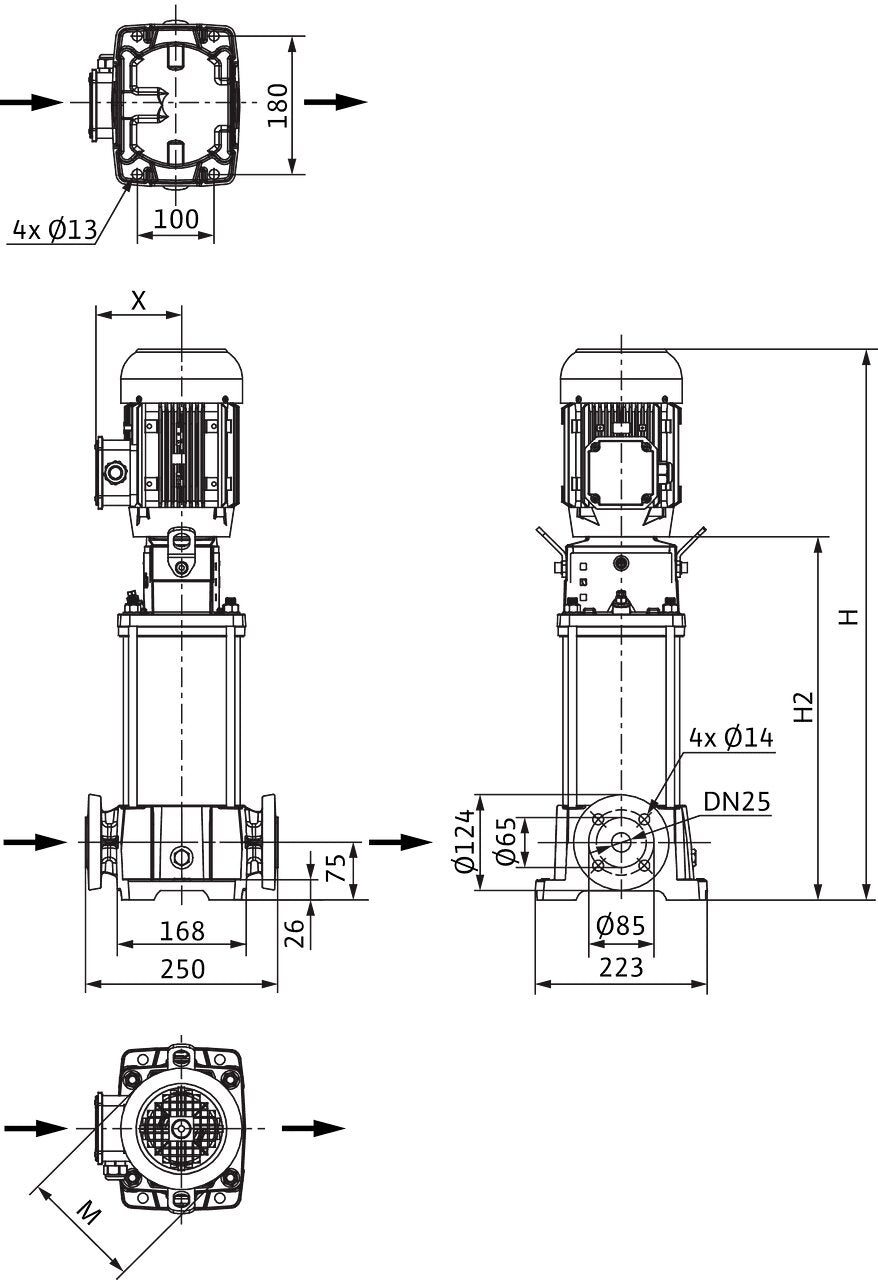 WILO Hochdruck-Kreiselpumpe Helix FIRST V 402-5/25/E/S/ Art. 4201075