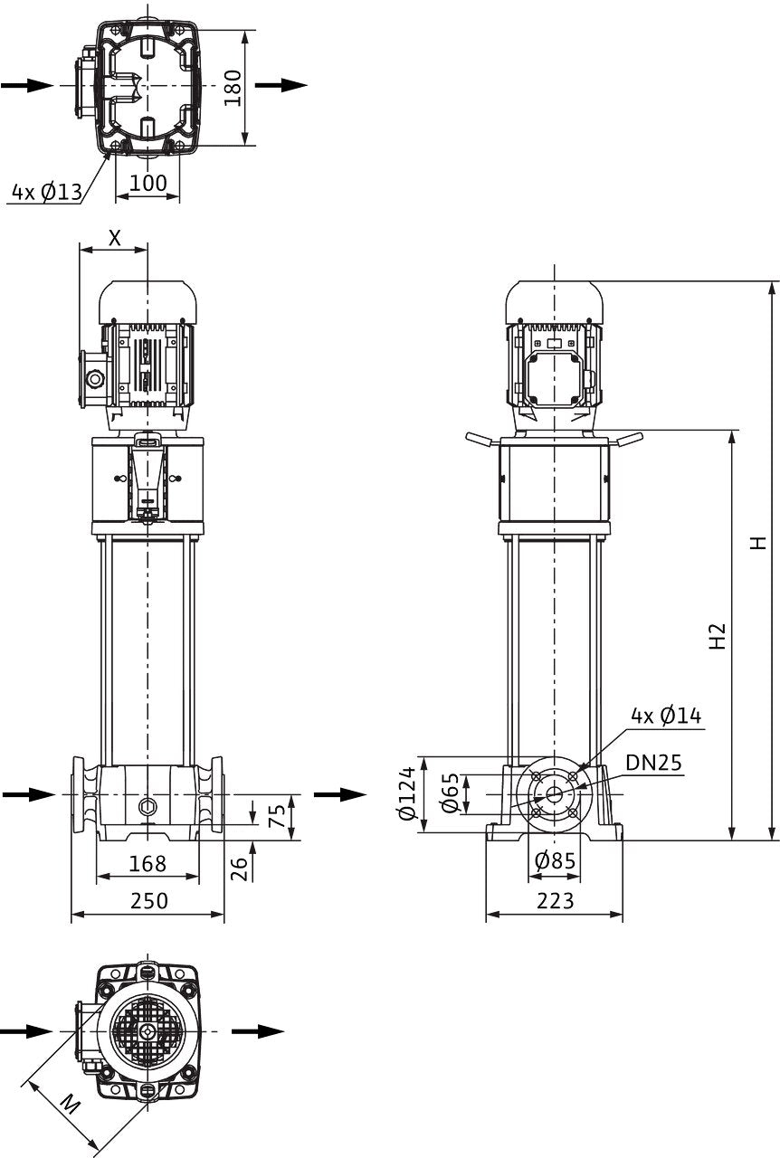 WILO Hochdruck-Kreiselpumpe Helix FIRST V 233-5/30/E/KS/ Art. 4201070