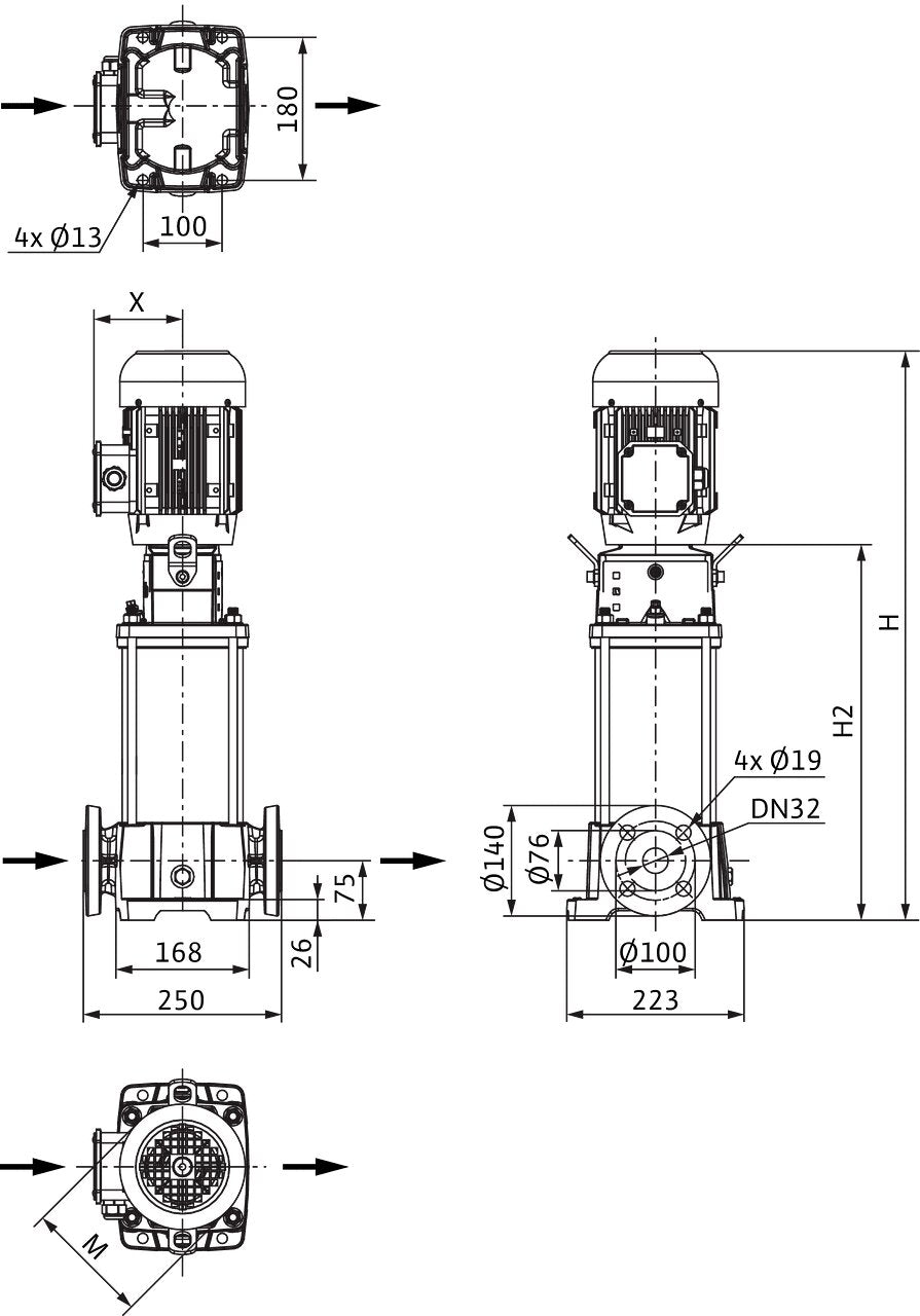 WILO Hochdruck-Kreiselpumpe Helix FIRST V 610-5/25/E/S/ Art. 4201151