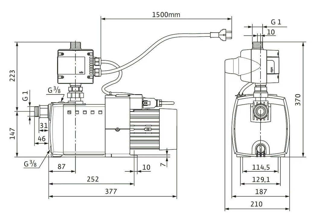 WILO Wasserversorgung HiMulti 3 C 1-24 P Art. 2543599