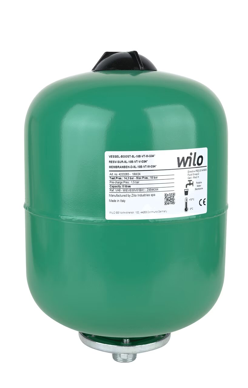WILO Membrandruckbehälter Typ D (12D-PN16) Art. 2515517