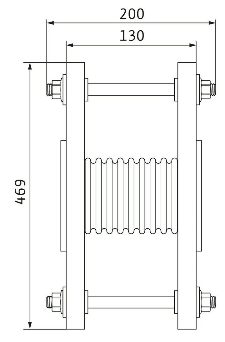 WILO Edelstahlkompensator DN 200, PN 16 Art. 2525811