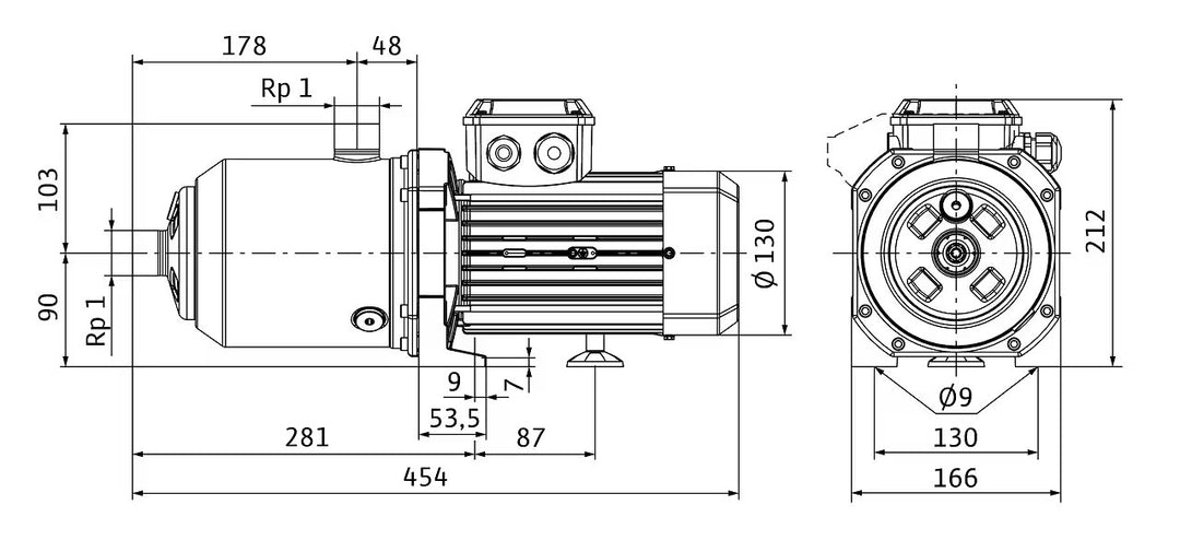 WILO Normalsaugende Kreiselpumpe MEDANA CH1-L.207-1/E/E/10T Art. 4231473