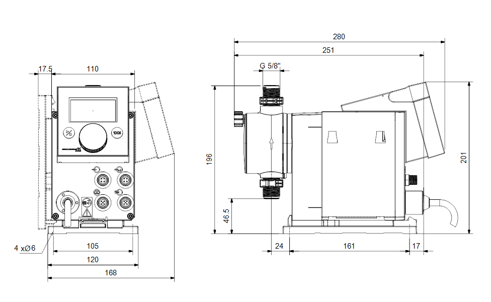 GRUNDFOS Digitale Dosierpumpe DDC 6-10 Art. 97721344