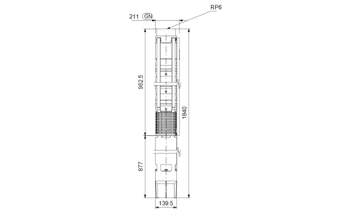 GRUNDFOS Unterwasserpumpe SP 125-3A Nr. 17A019A3