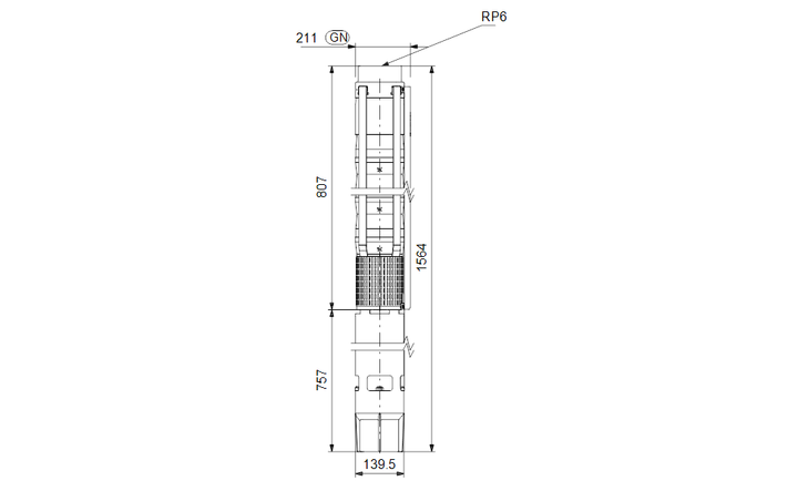 GRUNDFOS Unterwasserpumpe SP 160-2AA Nr. 200219B2