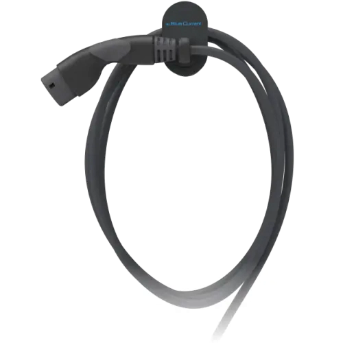 Blue Current Versteckter Ladestation 20m Schwarz Kabel 32A Typ 2