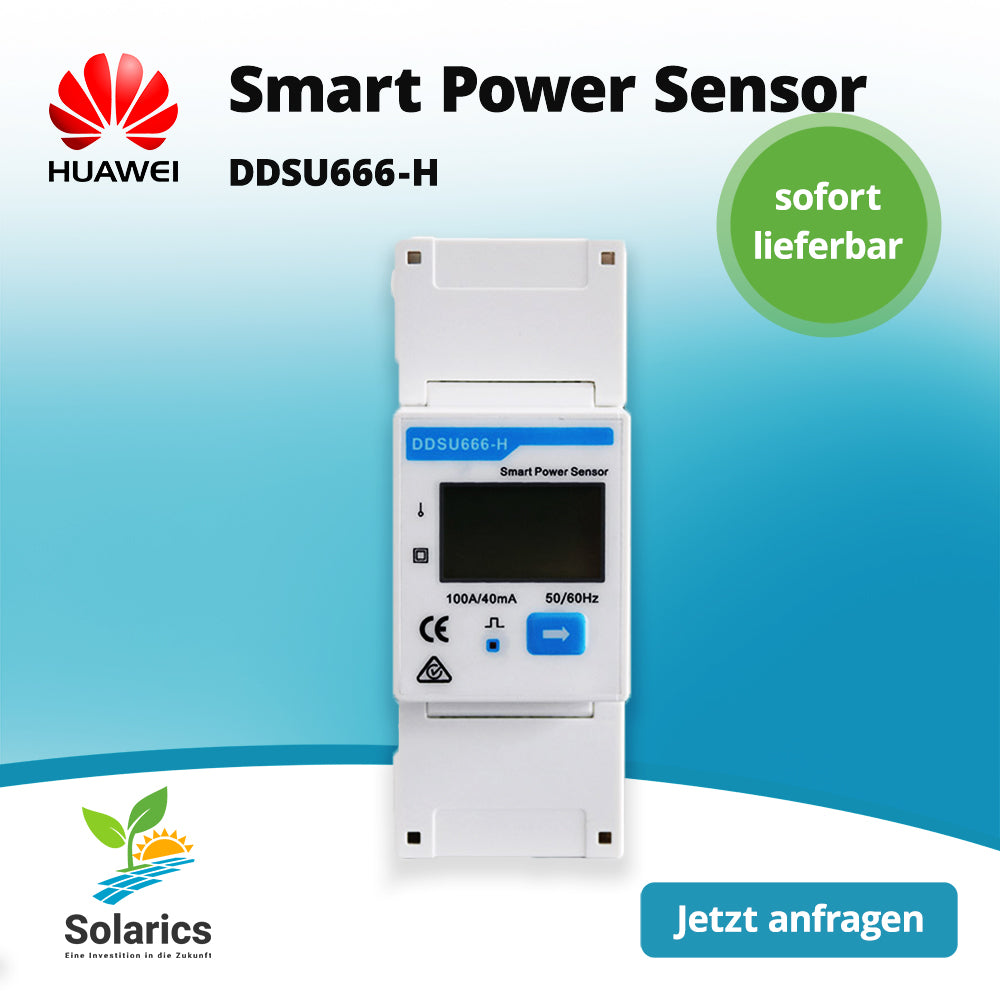 HUAWEI Smart Power Sensor DDSU666-H, sofort lieferbar, 1P2W, RS485 interface, 100 x 36 x 65.5 mm.