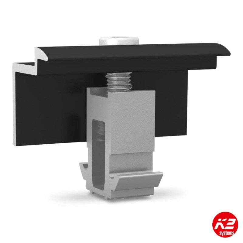 K2 Systems Endklemme DomeClamp EC Black Set 30-50