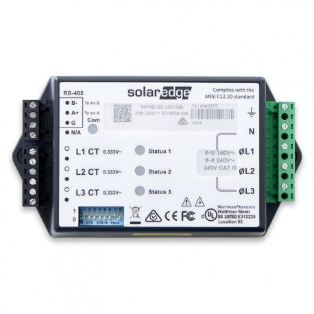 SolarEdge Zubehör 230/400V Energiezähler mit Modbus-Anschluss, SE-WND-3Y400-MB-K2