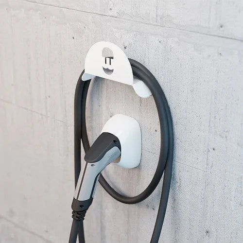 Wallbox Wandhalterung für Ladekabel weiße Farbe