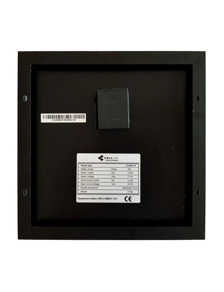 Celline Solarmodul CL005-12MB 5 W Vollschwarz
